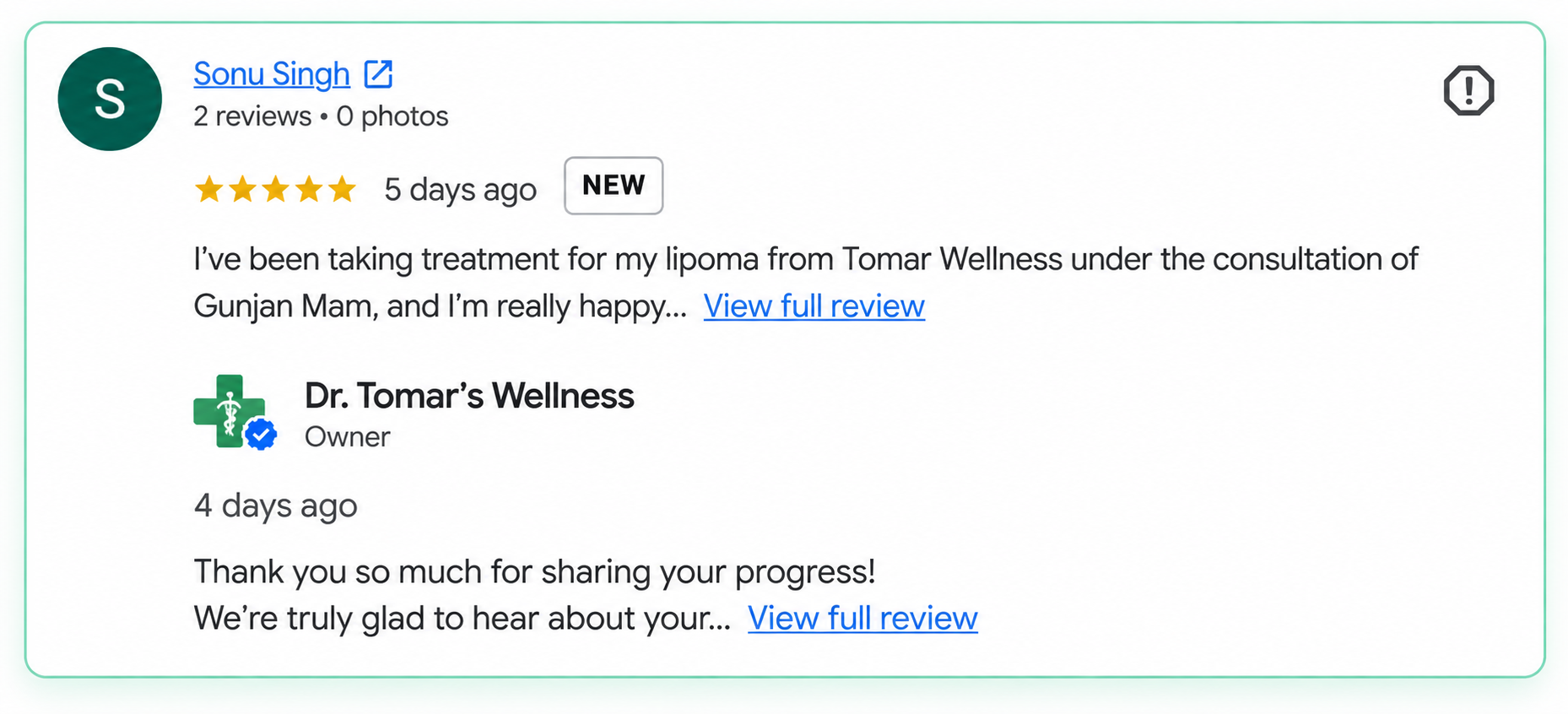 Customer review